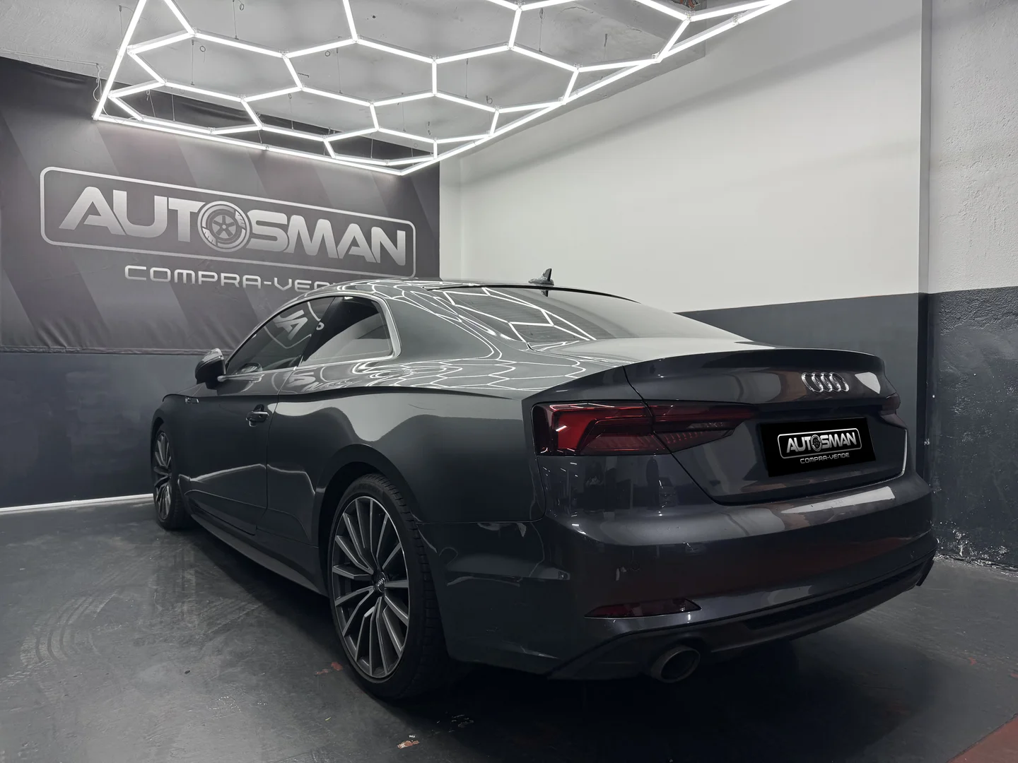 AUDI A5 S line 40 TFSI 140kW S tronic Coupe 2019 Híbrido Gris - Detalle